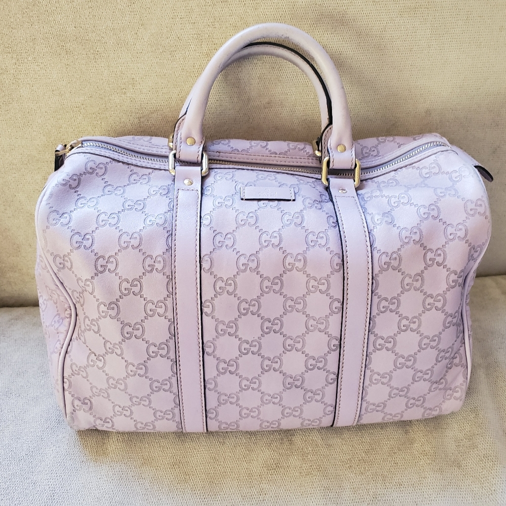Lavender GUCCI Boston Bag